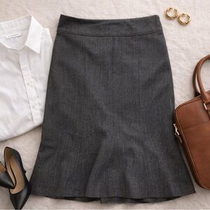 H&M Charcoal Tweed Pencil Skirt